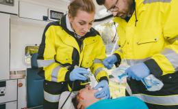 Intubation in an ambulance