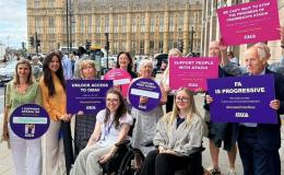 Group outside parliament