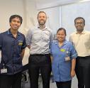 Dr Paul Harrow with members of his team